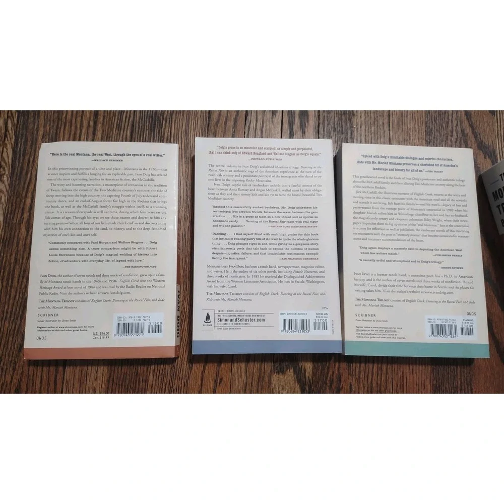 The Montana Trilogy Boxed Set Ivan Doig English Creek Rascal Fair Mariah Montana